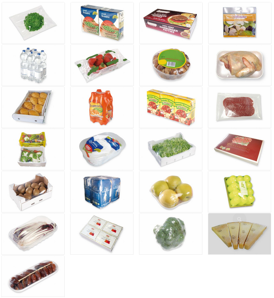 Пищевая продукция - примеры упаковки в термоусадочную пленку IFP Packaging (Италия)